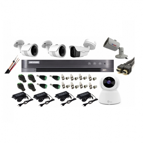 Kit Profesional 4 Camere Supraveghere 4K 8MP DVR 8 Canale Turbo HD