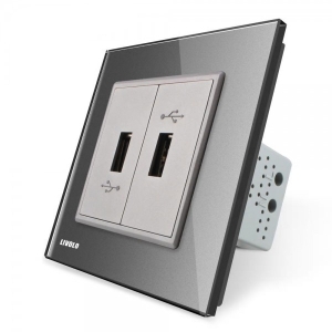Priza dubla USB Livolo cu...