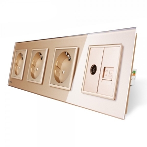 Priza cvadrupla Livolo cu...