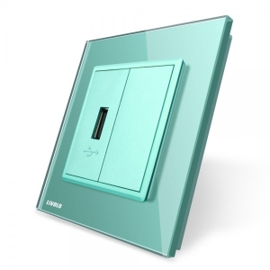 Priza USB Livolo cu rama...