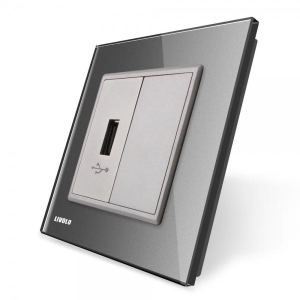 Priza USB Livolo cu rama...