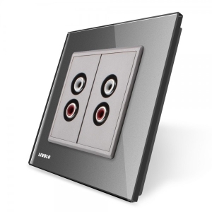 Priza dubla audio Livolo cu...