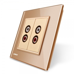 Priza dubla audio Livolo cu...