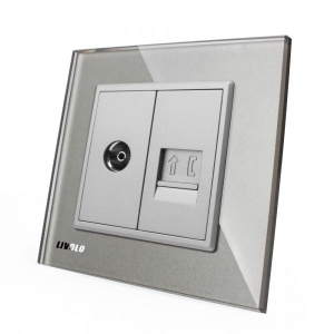 Priza dubla TV + Telefon...