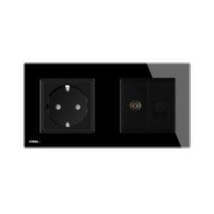 Priza dubla Livolo cu rama...