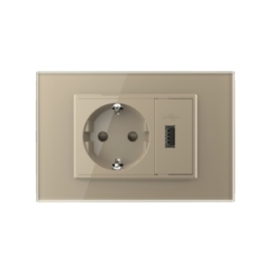 Priza simpla cu USB Livolo...