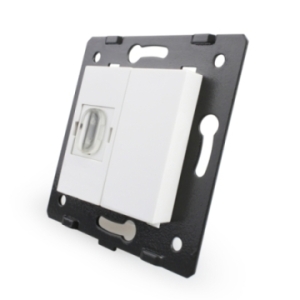 Priza HDMI Livolo, Alb,...