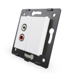 Priza audio Livolo, Alb,...