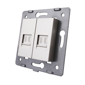 Priza dubla telefon Livolo,...