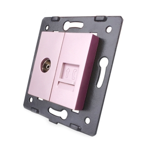 Priza dubla TV + telefon...