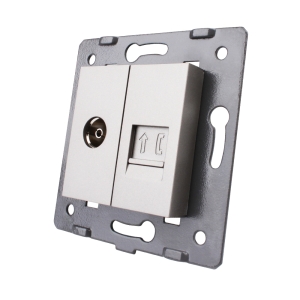 Priza dubla TV + telefon...