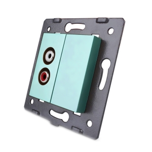 Priza audio Livolo, Verde,...