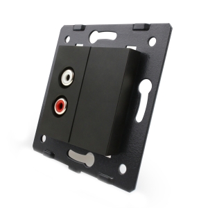 Priza audio Livolo, Negru,...