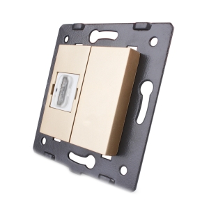 Priza HDMI Livolo, Auriu,...