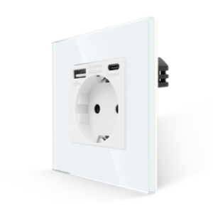 Priza Simpla + USB-A +...