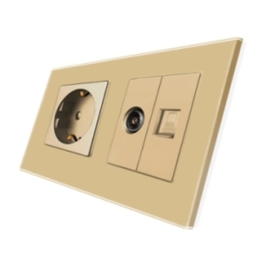 Priza Schuko + TV +...