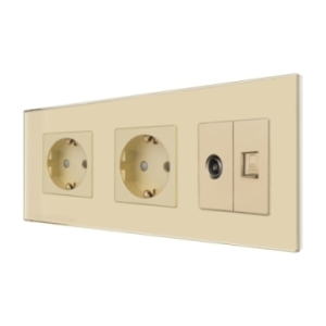 Priza Dubla Schuko + TV +...