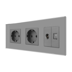 Priza Dubla Schuko + TV +...