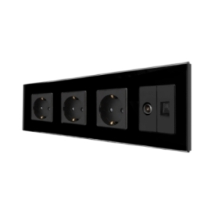 Priza Tripla Schuko + TV +...