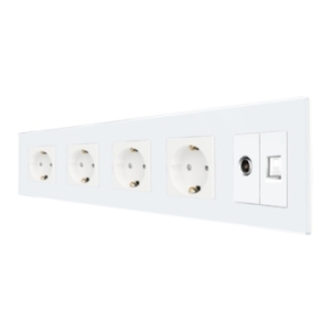 Priza Cvadrupla Schuko + TV...