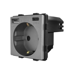 Modul Priza Simpla + USB-A...