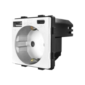 Modul Priza Simpla + USB-A...