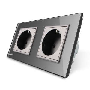 Priza dubla Livolo cu rama...