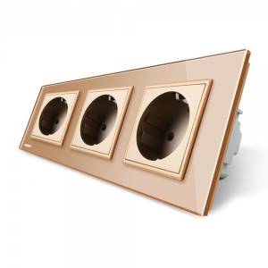 Priza tripla Livolo cu rama...