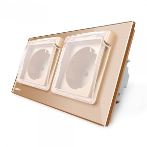 Priza dubla Livolo cu rama...