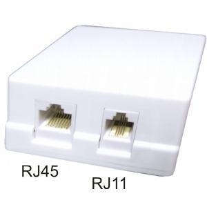 Priza dubla mixta cat5e...